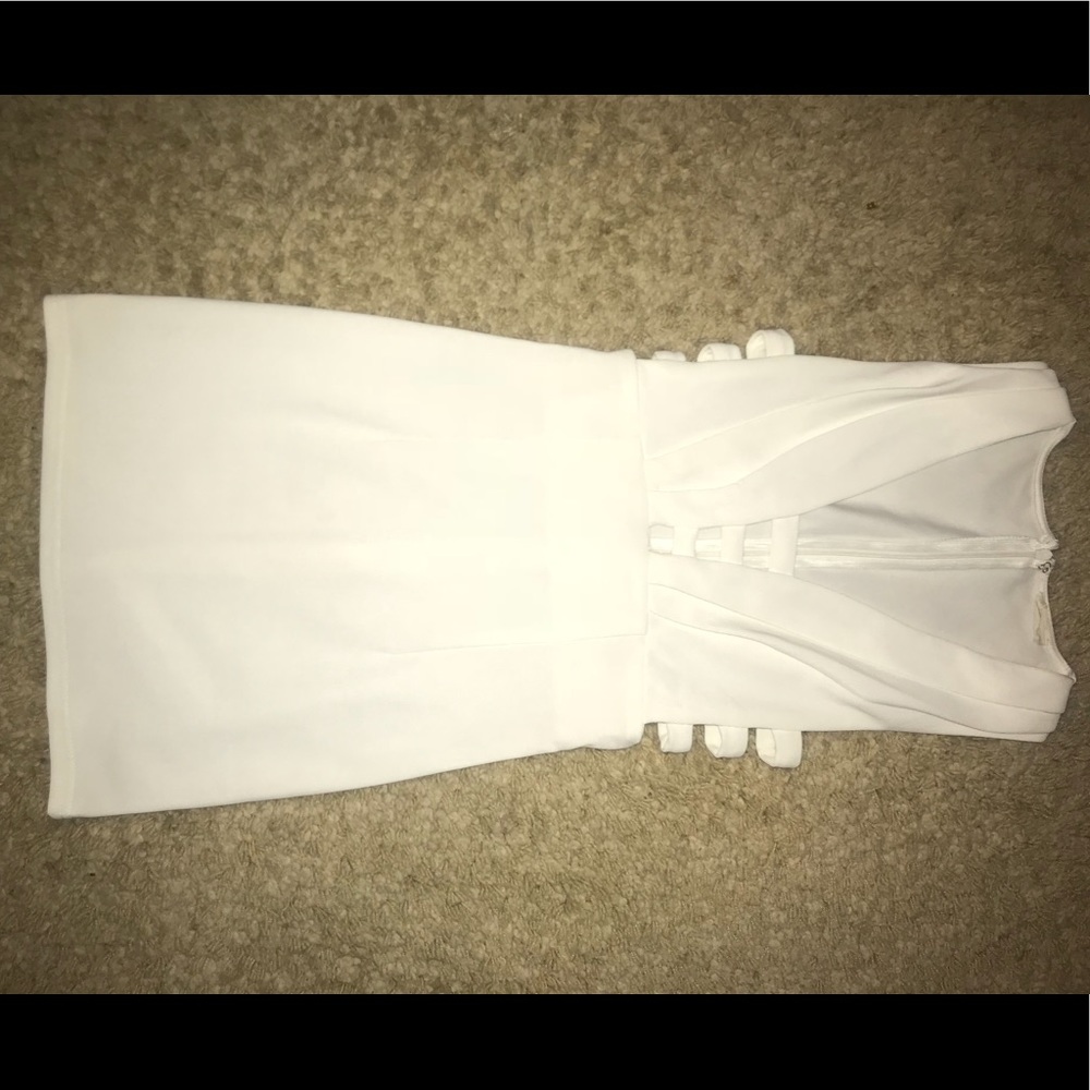 White tight cocktail dress